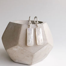 Load image into Gallery viewer, Moonstone Dangle Hoop Earrings - Adorned by Ruth
