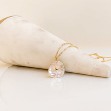 Load image into Gallery viewer, Petal Pearl Pendant Necklace - Adorned by Ruth
