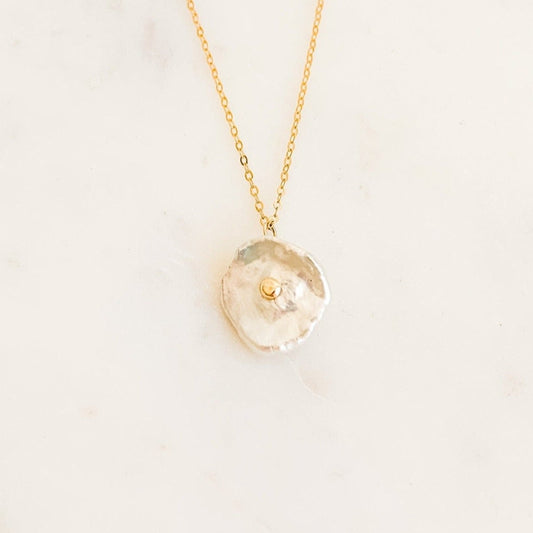 Petal Pearl Pendant Necklace - Adorned by Ruth