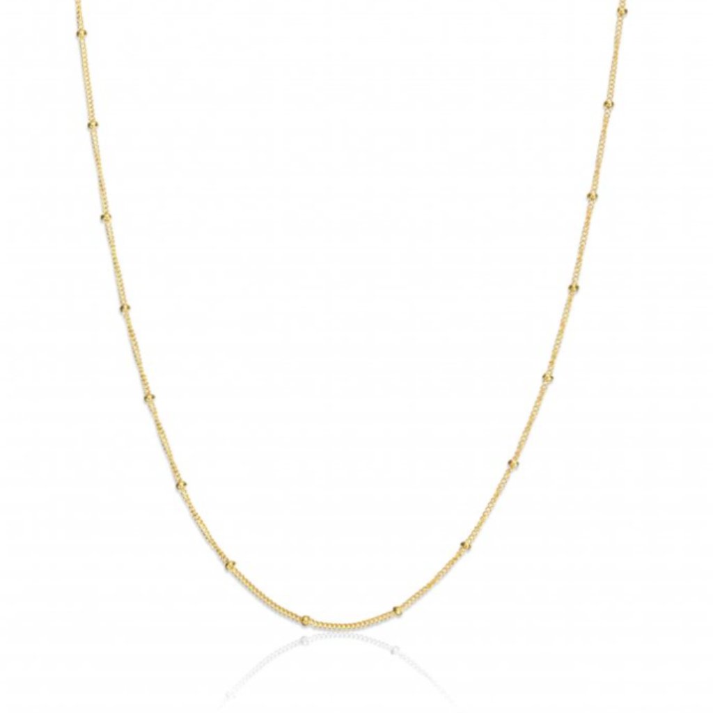 Satellite Chain Necklace in 10k Yellow Gold 16-17-18" - Adorned by Ruth