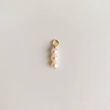 Load image into Gallery viewer, Single Baby Pearls Hoop Pendant Charm - Adorned by Ruth
