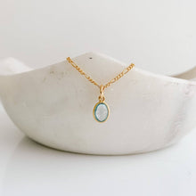 Load image into Gallery viewer, Single Bezel Gemstone Pendant Charm - Blue Topaz - Adorned by Ruth
