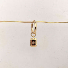 Load image into Gallery viewer, Single Gold Tag Hoop Charm - Adorned by Ruth
