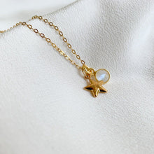Load image into Gallery viewer, Star Moonstone Pendant Necklace - Nova - Adorned by Ruth
