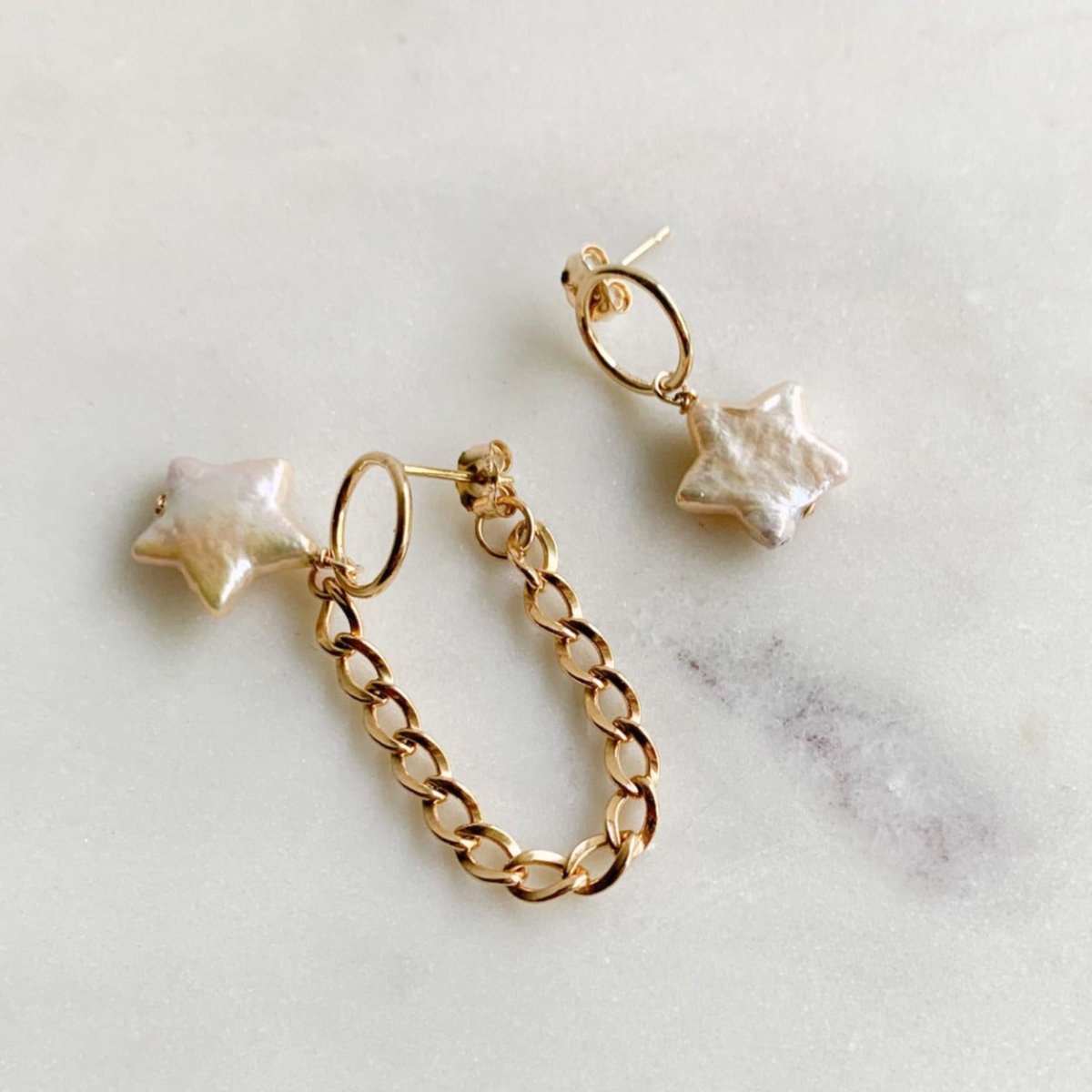 Star Pearl Earrings - Adorned by Ruth