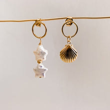 Load image into Gallery viewer, Star Shaped Pearl Earrings - Adorned by Ruth
