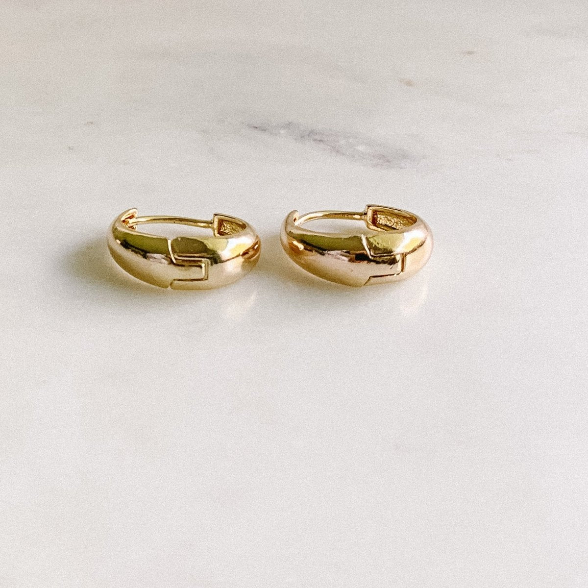 Tasiya Bold Hoop Earrings Gold - Adorned by Ruth