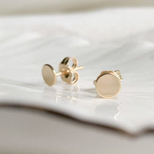 Load image into Gallery viewer, Tiny Dot Circle Stud Earrings - Adorned by Ruth
