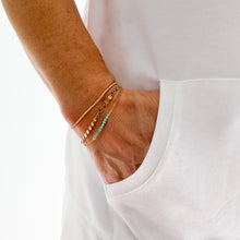 Load image into Gallery viewer, Tiny Gemstone Gold Chain Bracelet - Phryne - Adorned by Ruth
