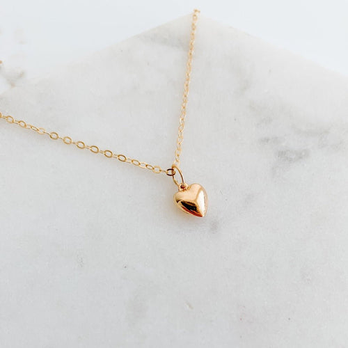Tiny Heart Pendant Necklace - Adorned by Ruth