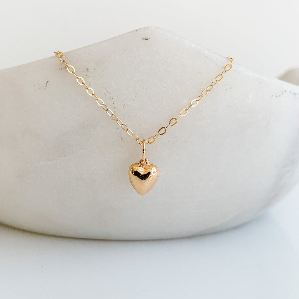 Tiny Heart Pendant Necklace - Adorned by Ruth