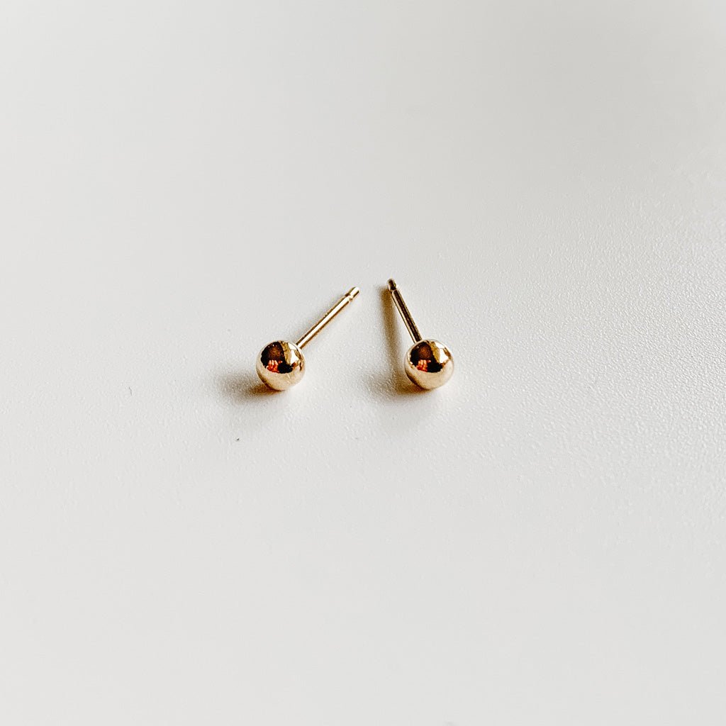 Tiny Stud Earring Pack - gold - Adorned by Ruth