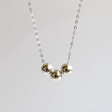 Load image into Gallery viewer, Triple Ball Beaded Necklace - Adorned by Ruth
