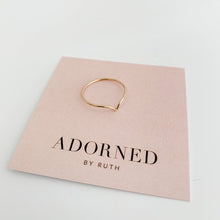 Load image into Gallery viewer, Wishbone Ring - 14k Gold Filled - Adorned by Ruth
